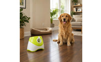 Indoor Outdoor USB Rechargeable Tennis Ball Launcher Compact USB Rechargeable Ball Thrower Front Loading Interactive Fetch Launcher