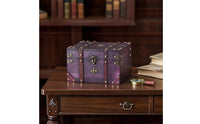 Wooden Storage Box with Hinged Lid Vintage Wooden Jewelry Box Retro Container for Collectors, Vanity