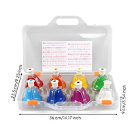 8 Pieces Educational 8 Note Hand Bell Set Interactive Play Children's Plaything
