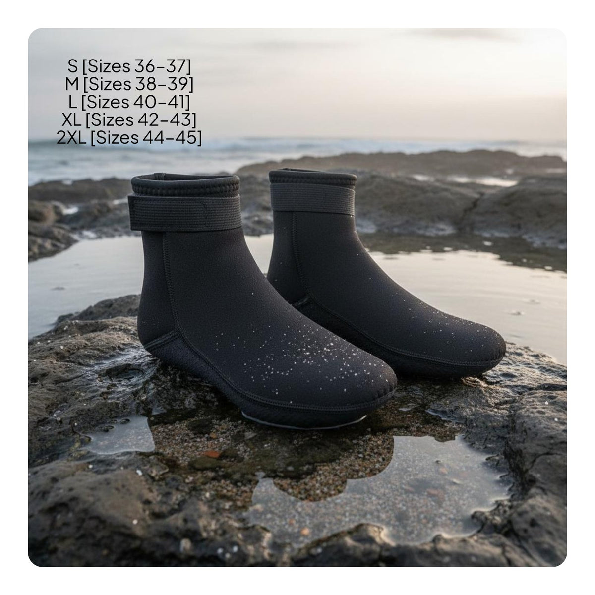 Long-Lasting Construction 3mm Neoprene Diving Socks Foot Protection 3mm Neoprene Socks Flexible & Comfortable Safeguarding Footwear for Snorkeling