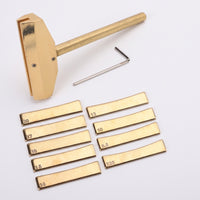 Fret Installation Tool with Plates Radiused Guitar Fret Press with Inserts Fretboard Press Caul for Luthiers, Luthier Workshop