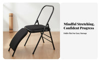 Back Support Iyengar Exercise Chair Multi-Functional Exercise Backbend Assistant Assisted Stretching Exercise Auxiliary Chair Deepens Stretches for Seniors, Home Gym