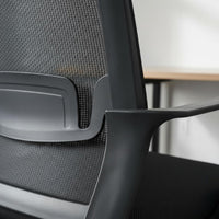 High Density Cushion Ergonomic Computer Chair Fixed Armrests Mesh Back Office Chair for Students