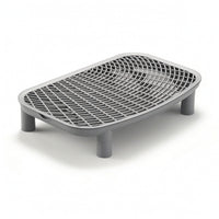 Litter Box Mat with Legs Rectangular Cat Litter Mat with Raised Grid for Home