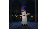 Inflatable Inflatable Ghost with Witch Hat Outdoor Inflatable Ghost Weather-Resistant Yard Decoration Spooky for Homeowners, Families, Lawn, Porch
