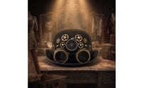 Steampunk Top Hat Old-World Fedora Cap with Goggles Gothic for Cosplayers, Adults