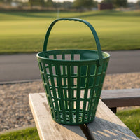 Portable Golf Ball Basket Long-Lasting PP Material Driving Range Basket Comfortable Handle Golf Ball Holder for Golfers