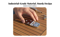 316 Stainless Steel Hinge Symmetrical Boat Compartment Door Hinge Building Hardware Rustproof Mirror Polished