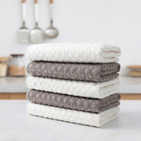 Low-Lint Microfibre Cloth and Cleaning Cloths, Pack of 3 Microfiber Pieces, Absorbent Streak Glass and Multi-Surface Kitchen Towels