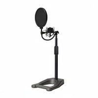 3 Kg Load Capacity Desktop Mic Stand All Metal Weighted Mic Stand Heavy Duty Desktop Mic Mount Stable for Recording Artists, Podcasters, Streamers, Podcast, Live Broadcasting