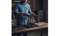 Illuminated Model Figure Display Case Clear Display Box with Lighting Transparent Showcase Snap-Together for Collectors, Hobbyists
