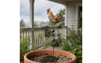 Metal Weathercock Weather Vane Distressed Weathercock Weather Vane Antique Style Outdoor Decor