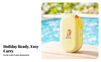 Cartoon Print Waterproof Storage Pouch Hanging Loop EVA Pouch Rounded Rectangular Organizer Case Portable for Girls, Swimming, Beach