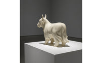 Halloween Highland Cow Ghost Figurine Resin Highland Cow Ghost Statue Cream-White Decor Farmhouse for Decorators