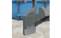 Swimming Piping Support Bracket with Clamp Gray Piping Support Bracket Heavy-Duty