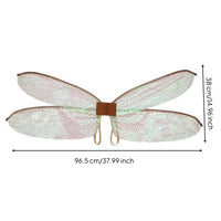 Translucent Wing Costume Mesh Dragonfly Appendages Fairy Wing Costume for Cosplayers, Cosplay, Festivals
