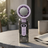 Foldable Handheld Fan Neck Strap Portable Cooling