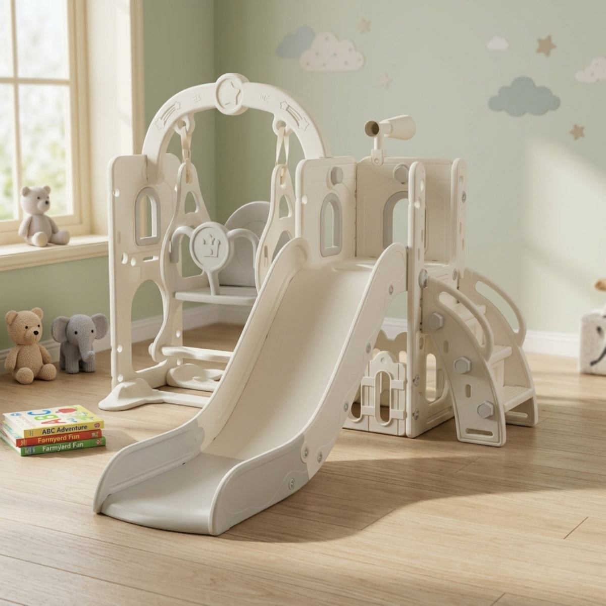 Young Child Climber and Slide Playset Young Child Climber with Slide Activity Center for Young Children, Preschoolers, Playroom, Living Room