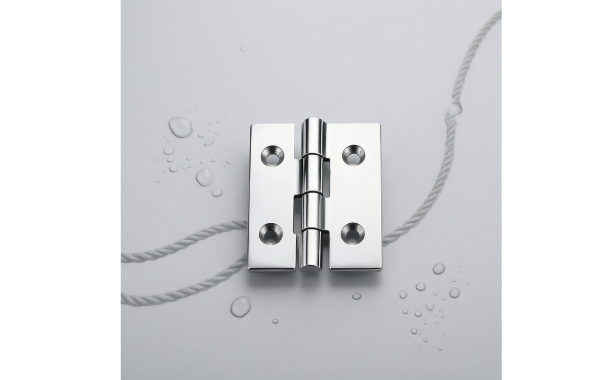 Stainless Steel Hinge Marine Grade Butt Hinge Hardware for Boat Builders, Woodworkers, Boats, Cabinets