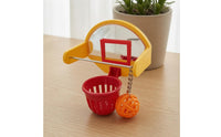 PVC Bird Enclosure Basketball Toy Perforated Ball Bird Basketball Toy Metal Support Bar Pet Accessory Mirrored