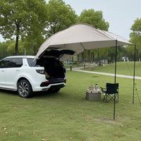 Car Rear Awning Portable Vehicle Rear Awning Trunk Sunshade Cover Rainproof Hatchback Sun Shade Protection for Tailgating