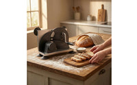 Hand Crank Bread Slicer Stainless Steel Manual Bread Slicer Suction Cup Feet Kitchen Tool