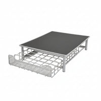 Metal Coffee Machine Stand with Drawer Sturdy Coffee Capsule Drawer Countertop Organizer Sleek for Kitchen Counter