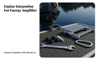 Wide Compatibility Inflatable Boat Engine Holder Secure Fixing Outboard Engine Support Frame Long-Lasting Construction Engine Mount Easy to Install for Paddleboarders, Fishing Enthusiasts, Kayaking, Outdoor Water Activities, Rivers, Calm Sea