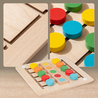 Color Sorting Puzzle Board Fine Motor Color Sorting Board Matching Game Smooth Edges Learning Toy Safe for Toddlers, Homeschool