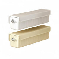 Divided Underwear and Sock Box Dust-Proof Lid Wall-Mounted Sock Organizer