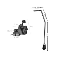 Clamp On Bass Drum Hoop Spur System Anti-Rust Drum Clamp Secure Percussion Mounting Bracket for Drummers, Rehearsal Rooms