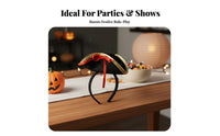 Pirate Hat Headband Party Prop Mini Pirate Hat Headband Festive Halloween Hair Accessory for Cosplayers, Adults, Cosplay, Festival, Stage Performances