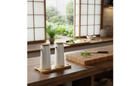 Japanese Design Seasoning Set Seasoning Containers Minimalist Design Ceramic Condiment Set for Dining Table