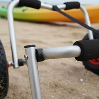 Inflatable Boat Trailer Wheel Portable Heavy-Duty Canoe Trailer Construction Water Outdoor Equipment for Beach, Dock
