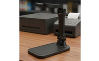 Sturdy Material Universal Product Code Scanner Stand Easy Assembly Foldable Scanner Holder Wall Mountable Product Code Reader Cradle for Supermarket, Warehouse, Library