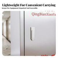 Lightweight Fire Hose Reel Cabinet Thickened Body Stainless Steel Fire Hose Box Rust Resistant for Homeowners, Commercial Buildings, Schools, Hallways