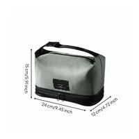 Portable Wet Dry Separation Travel Bag Organized Compartments Men's Travel Toiletry Bag Multiple Pockets for Travelers, Business Trip, Gym