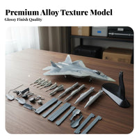 1:72 Scale Fighter Jet Pre-Assembled Russian-57 Airplane Model Russian Low-Observable Fighter Model Highly Detailed Die-Cast Jet