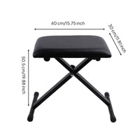 Folding Instrument Stool Sturdy Adjustable Keyboard Stool Heavy Duty Bench for Pianists, Instrumentalists