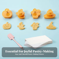 4 Pieces Plunger biscuit Stamp Fondant Decoration Tool Plunger Stamp Set for children