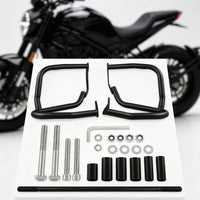 Motorcycle Matte Black Motorcycle Engine Guards Heavy-Duty with Mounting Hardware for Motorcyclists, Riders, Street, Garage