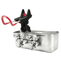 Stainless Steel Tray Compact Tray with Clamp for Yacht Rails