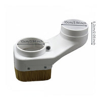 Quick Release Brush Seal Dust Hood Double Duct CNC Router Dust Cover Wear Resistant Nylon CNC Vacuum Brush Multi-Process for Woodworkers, Wood Cutting, Engraving, Workshop