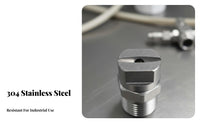 Stainless Steel Fan Nozzle Rust-Proof Stainless Steel Spray Nozzle Long-Lasting for Professionals, Cleaning, Dust Control