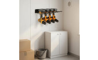 Power Tool Storage Rack Space Saving Wall Mounted Drill Holder Power Tool Organizer