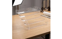 Paint Bottle Organizer Clear Paint Storage Rack Multi-Tier Acrylic Organizer for Hobbyists, Artists, Craft Room, Workspace, Desk
