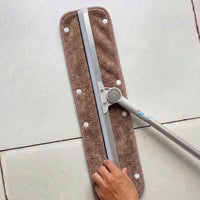 50cm Mop Head and Low-Shedding Mop Pads, Reusable Microfiber Snap-On Replacement, High Absorption Cleaning for Hardwood Floors, 1 Piece