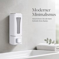 Multi-Head Wall-Mounted Manual Soap Dispenser for Shampoo, Shower Gel, and Hand Sanitizer