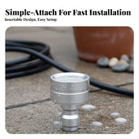 High Pressure Washer Nozzle Entirely Metal Construction Pressure Washer Shower Nozzle Versatile Car Wash Sprayer Head for Gardeners, Gardening