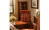 Dollhouse Storage Cabinet Realistic Cabinet with Doors Classic Cupboard for Collectors